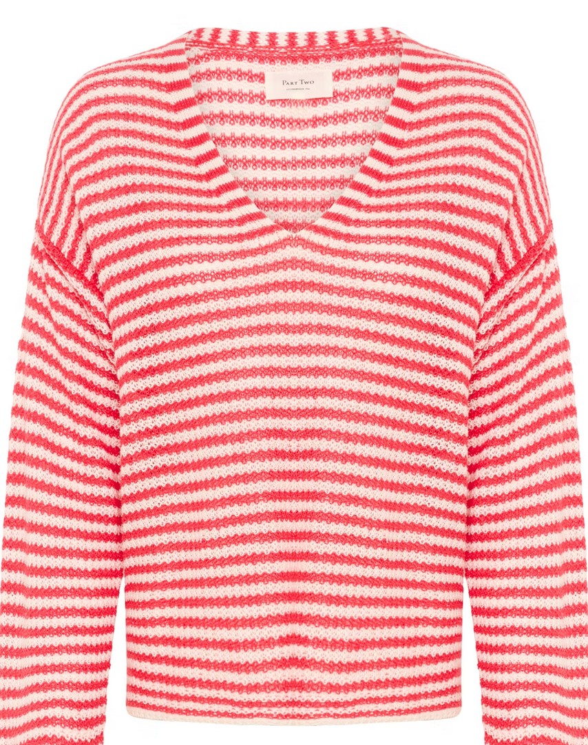 Part Two Pull Streep Rood/Wit