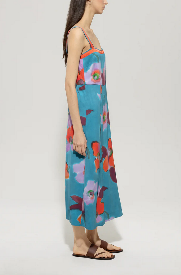 Luisa Cerano Open Kleed Lang Print