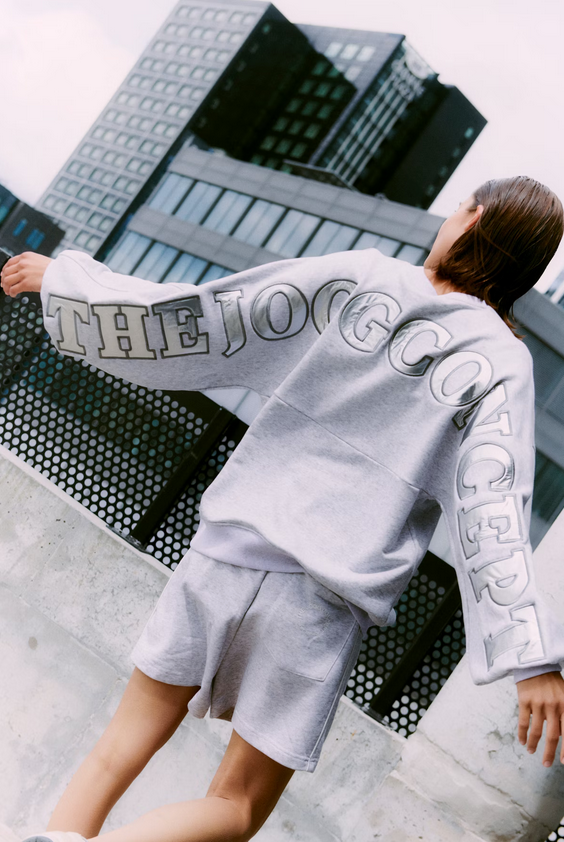 TheJoggConcept Sweater Grijs/Zilver