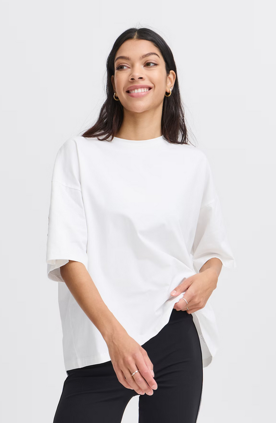 TheJoggConcept Tshirt Ecru/Zilver