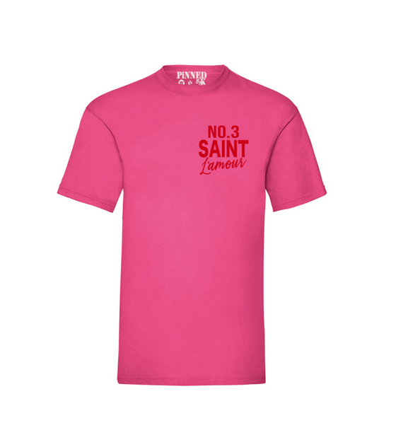 Pinned Tshirt Fuchsia/Rood
