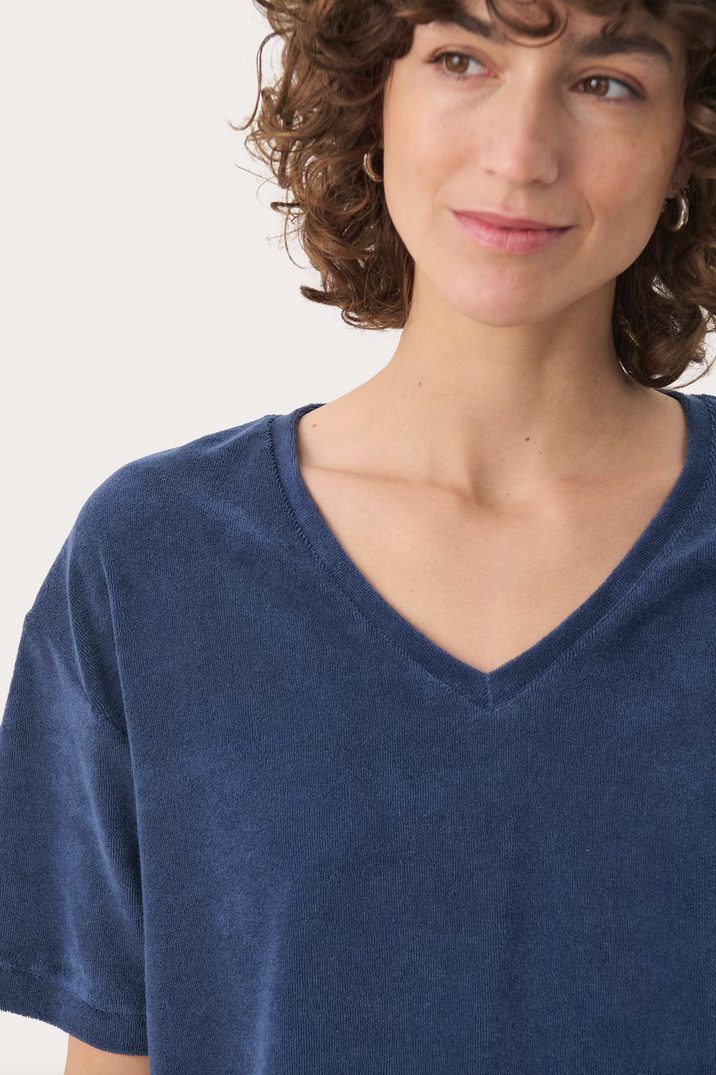 Part Two Tshirt Badstof Blauw