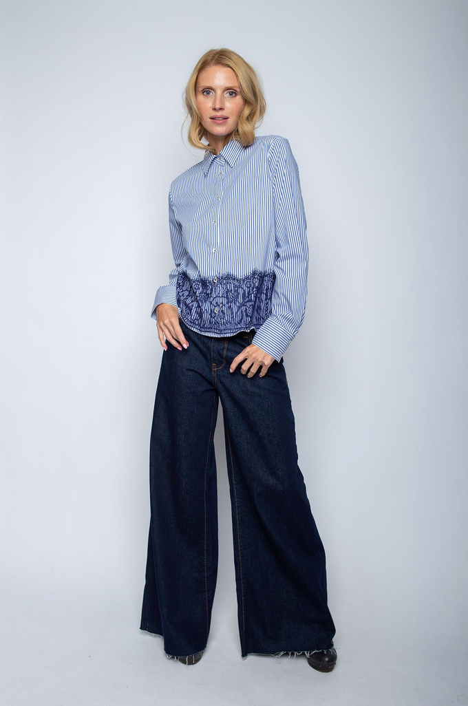 Emily Blouse Streep Kant Kort