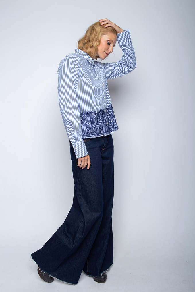Emily Blouse Streep Kant Kort