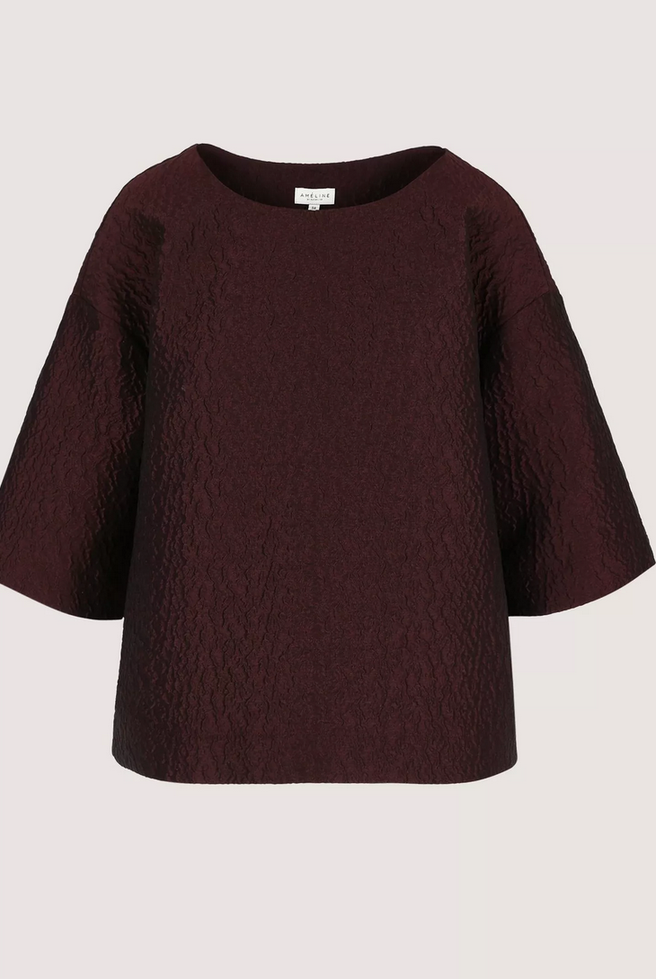 Améline Blouse Print/Bordeaux