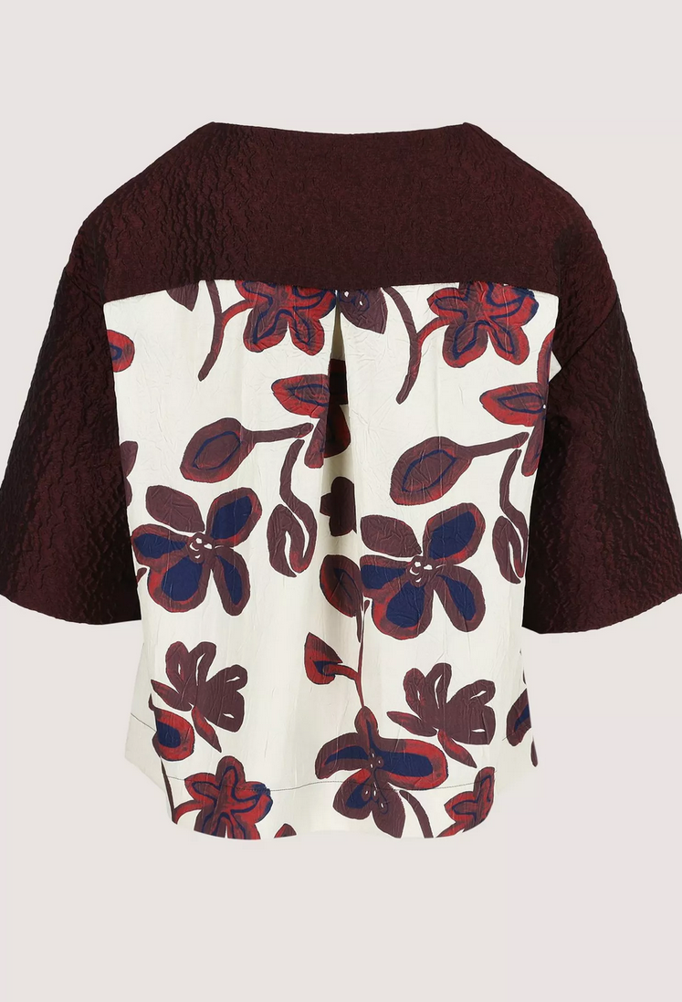 Améline Blouse Print/Bordeaux