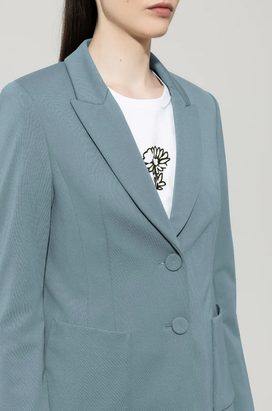 Luisa Cerano Blazer Grijsblauw