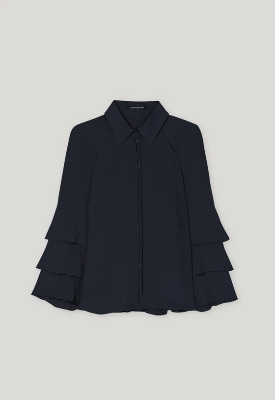 Luisa Cerano Blouse Donkerblauw