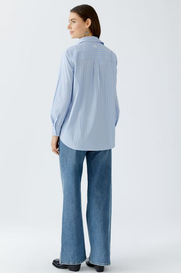 Oui Blouse Streep Glitter