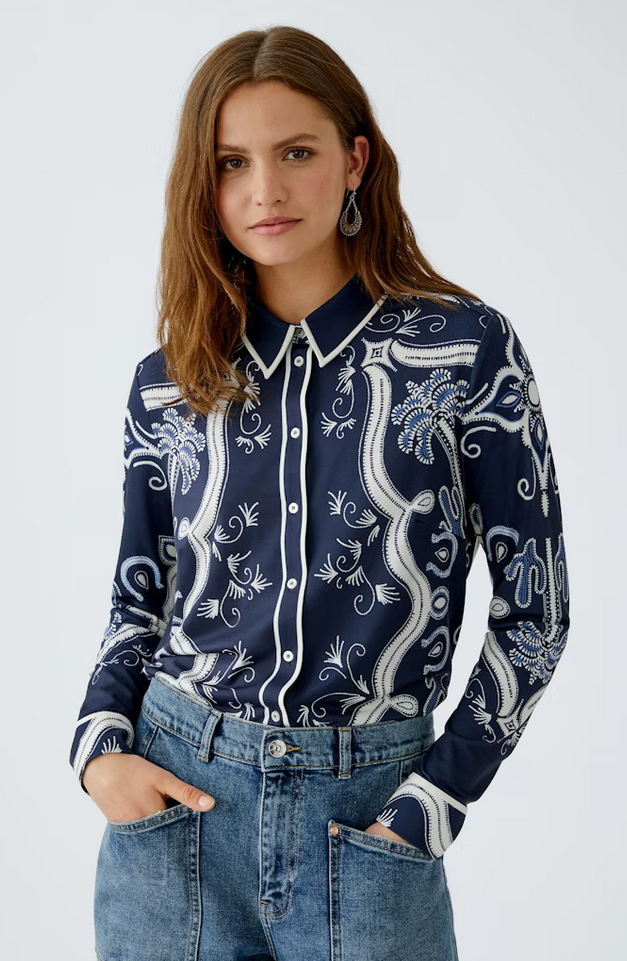 Oui Blouse Print