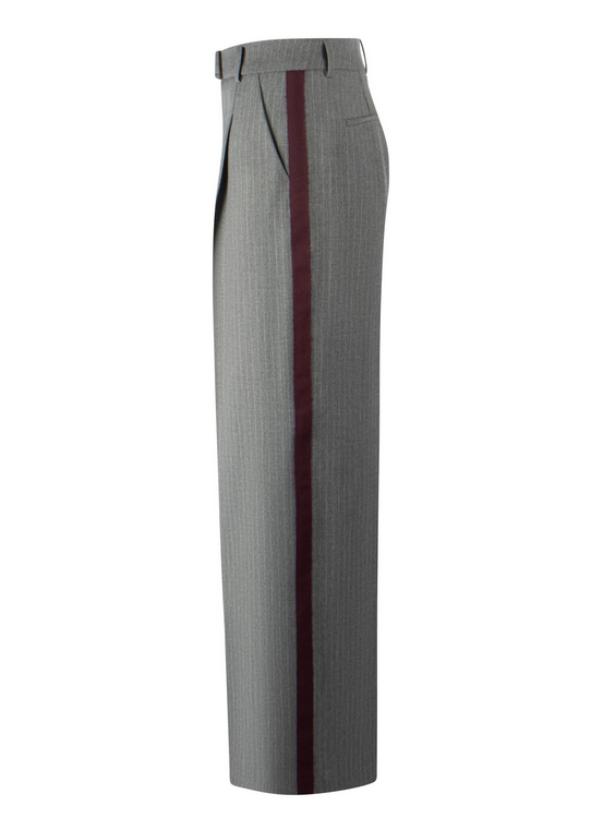 Seductive Pantalon Donkergrijs/Bordeaux