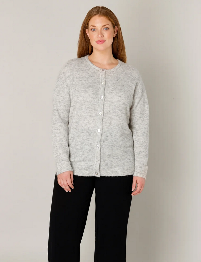 Base Level Cardigan Lichtgrijs
