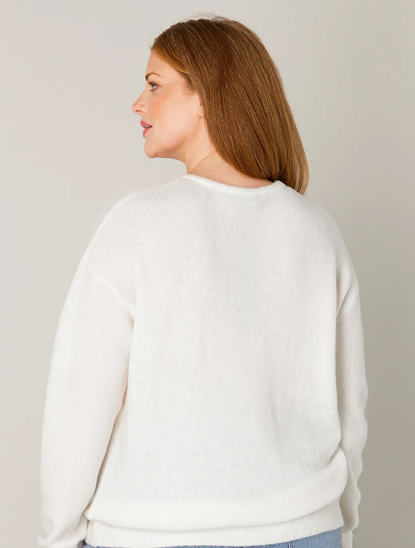 Base Level Cardigan Ecru
