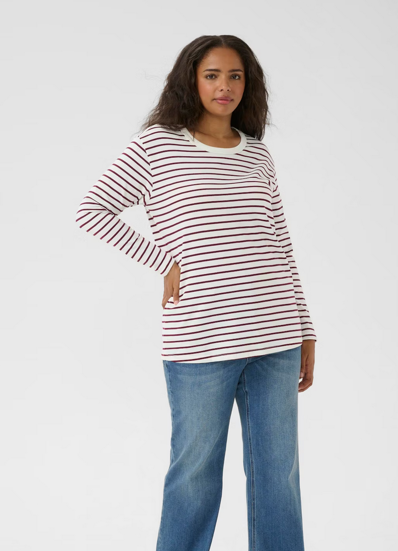 Kaffe Curve Tshirt Streep