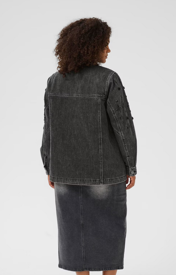 Kaffe Curve Blazer Jeans Grijs