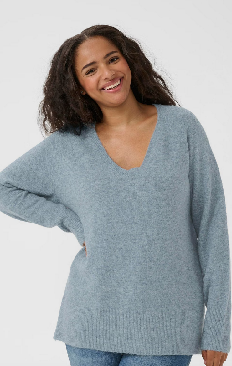 Kaffe Curve Pull Blauw
