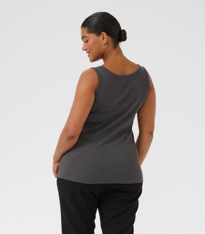 Kaffe Curve Top Grijs Glitter