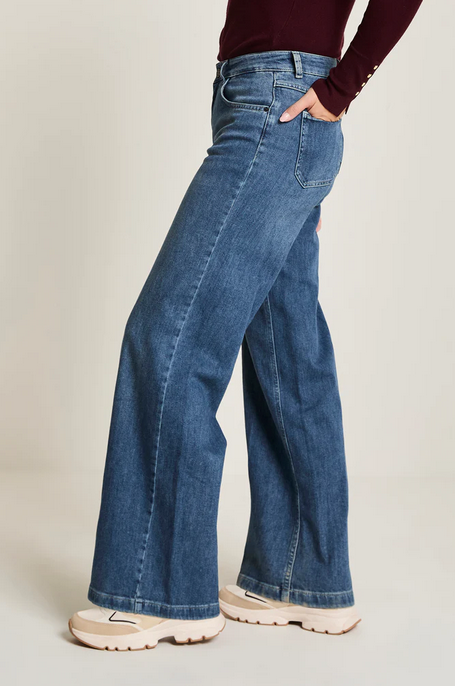 Parami Jeans Mira Smokey Indigo Blauw