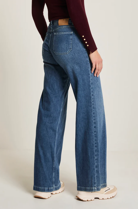 Parami Jeans Mira Smokey Indigo Blauw