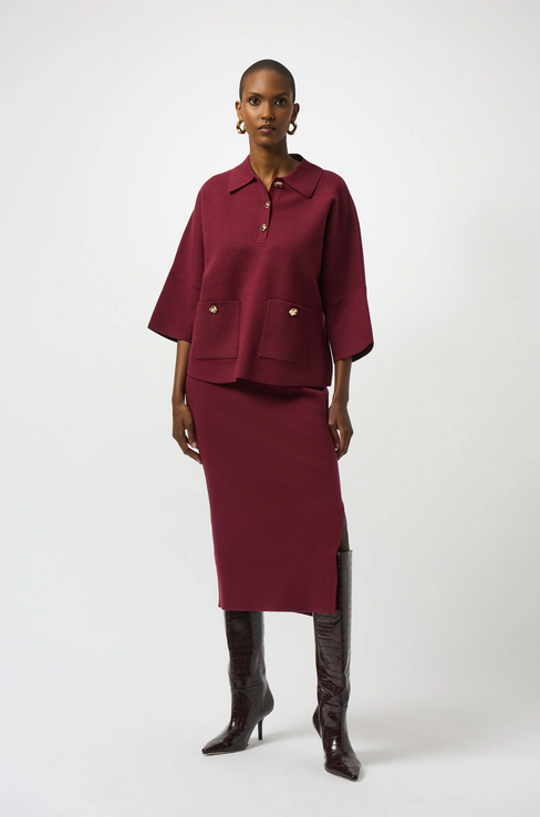 Joseph Ribkoff Rok Lang Bordeaux