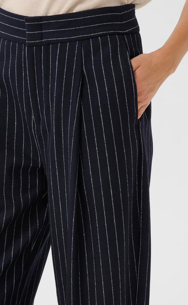 Part Two Pantalon Krijtstreep Blauw