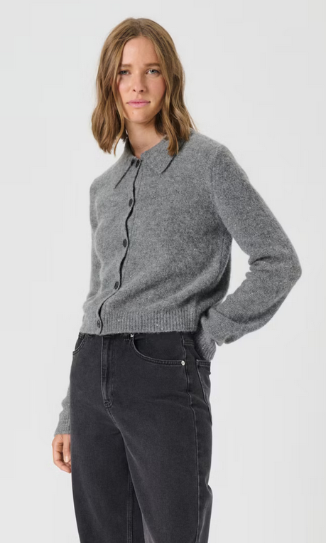 Part Two Cardigan Grijs Zilver