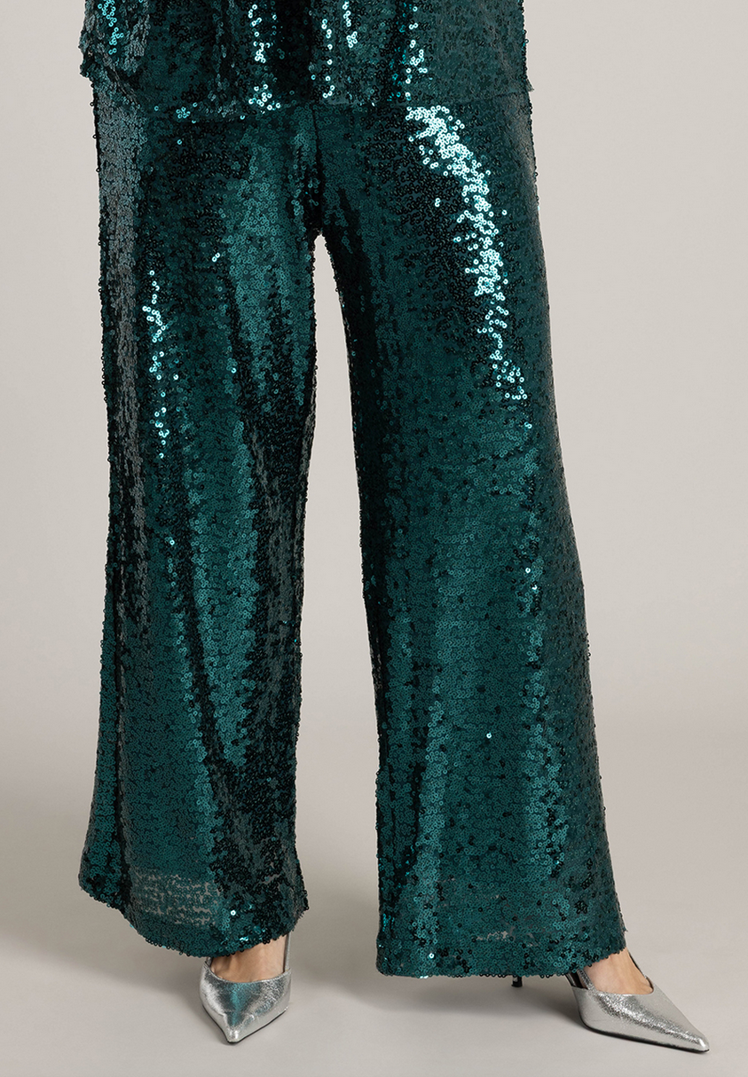 Yest Pantalon Groen Glitter