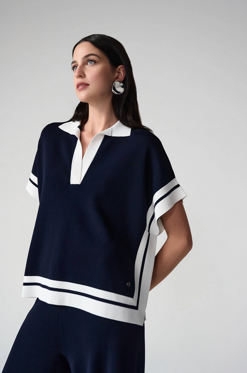 Joseph Ribkoff Polo Donkerblauw