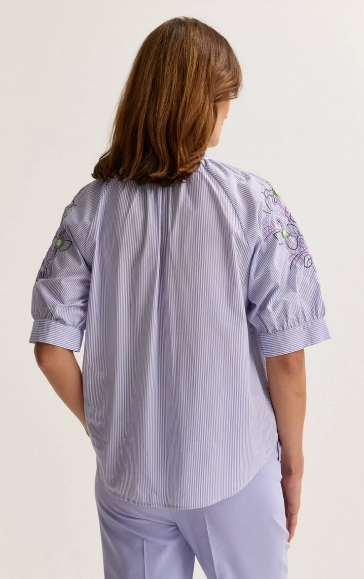Mayerline Blouse Streep Paars