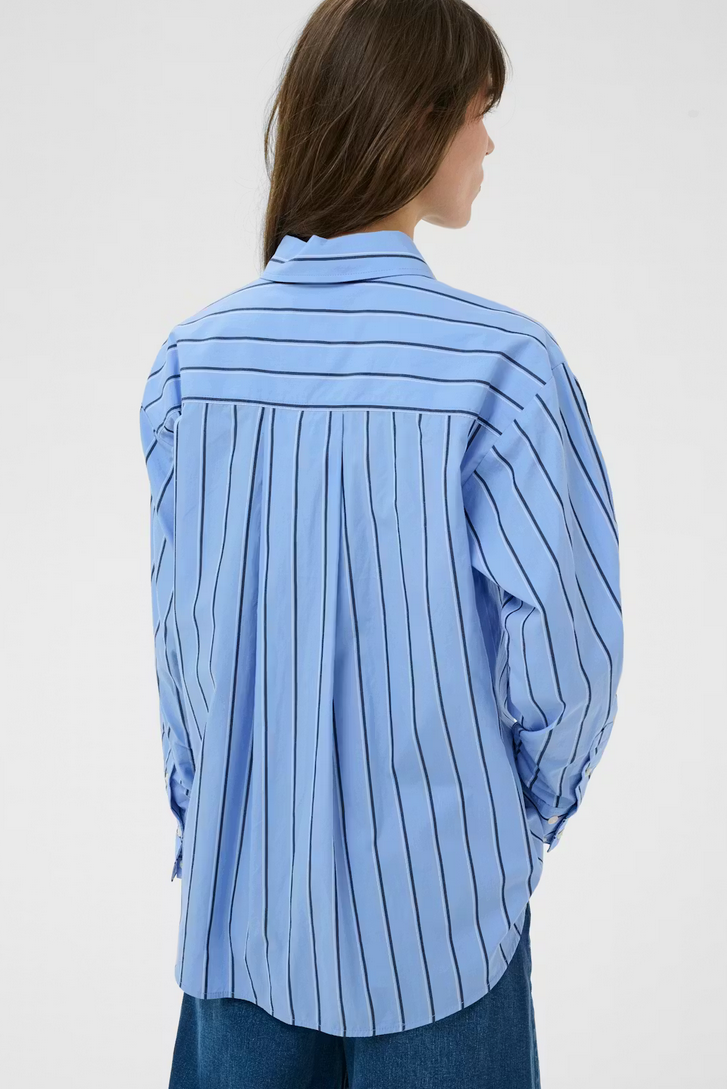 Part Two Blouse Streep Blauw