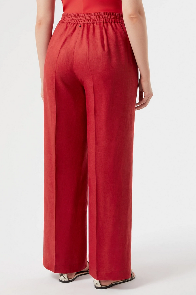 Marina Rinaldi Pantalon Linnen Rood