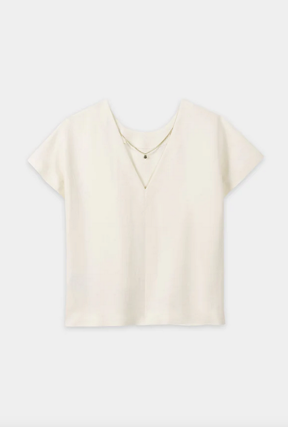 Luisa Cerano Blouse Linnen Ecru