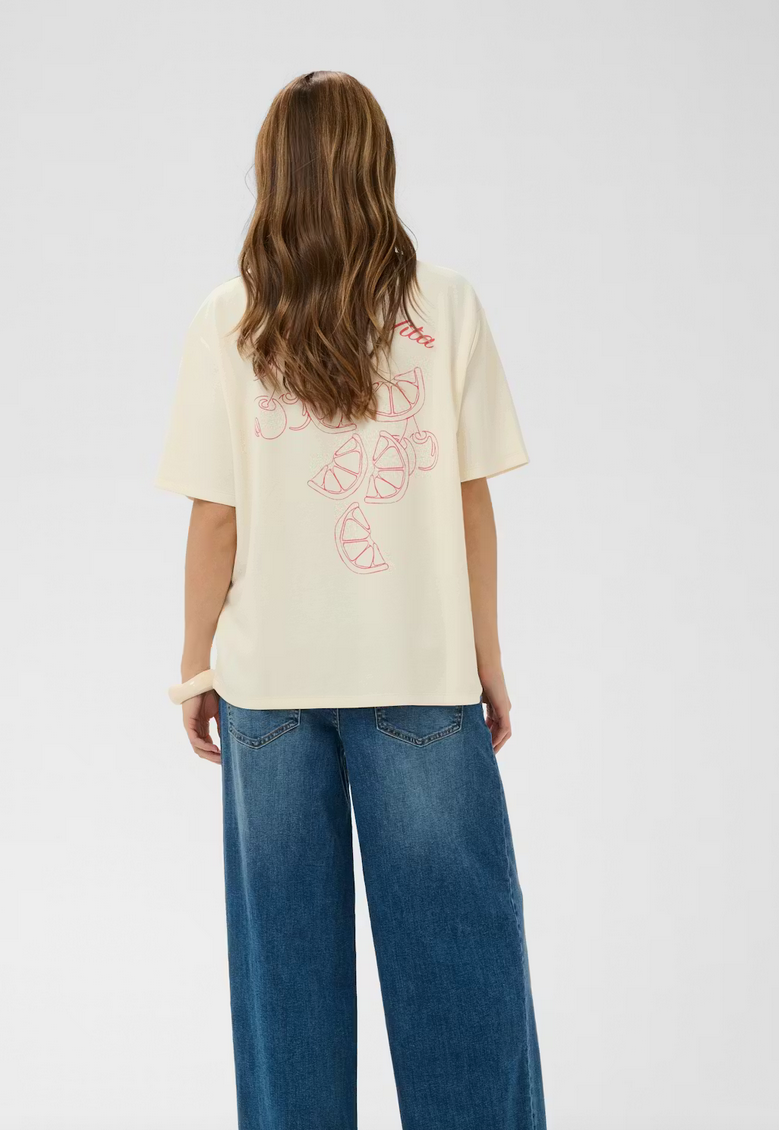 Culture Tshirt Print/Ecru