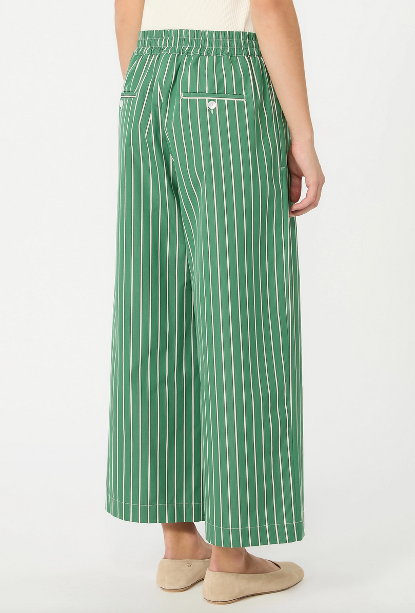 MM Weekend Pantalon Streep Groen