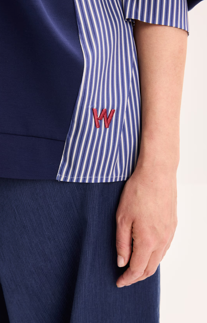 Améline Blouse Blauw Streep