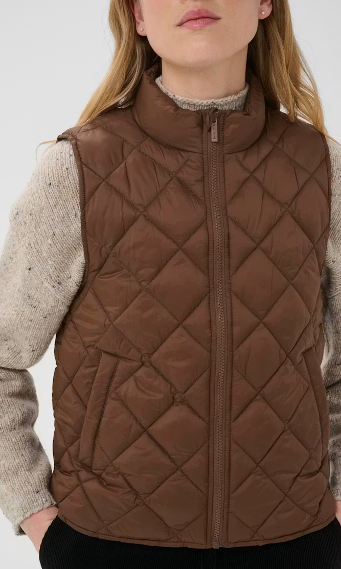 Part Two Bodywarmer Camel
