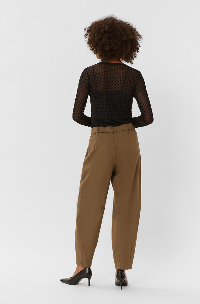 Culture Mesh Blouse Zwart