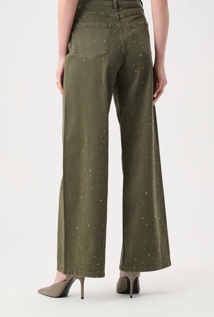 Ribkoff Pantalon Jeans Kaki Glitter