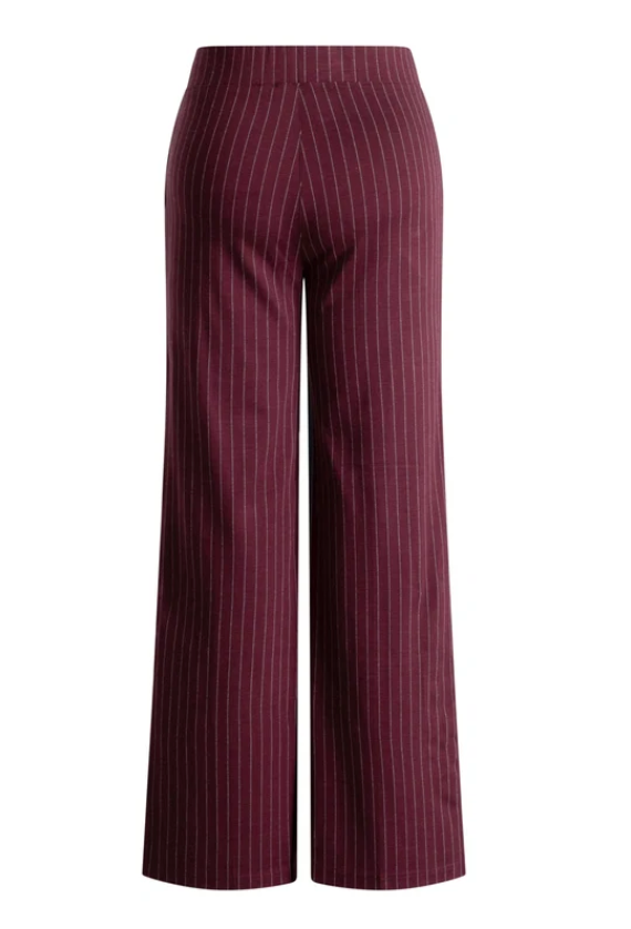 Yest Pantalon Streep Bordeaux