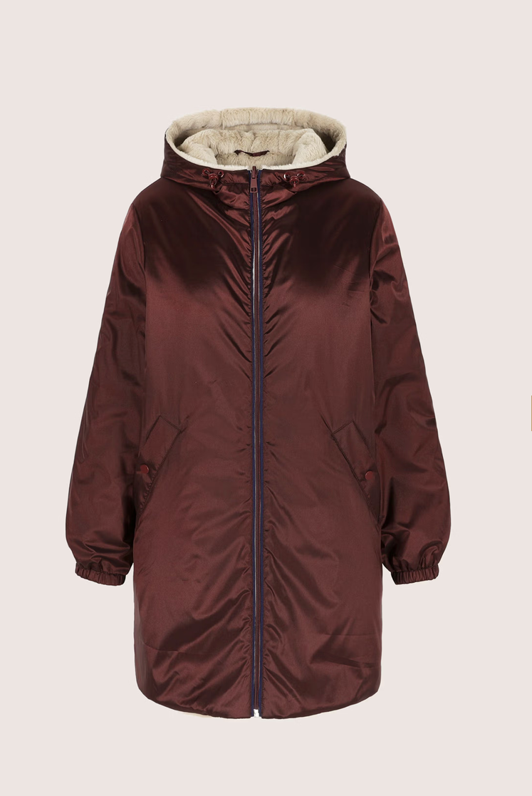 Mayerline Mantel Reversible Bordeaux/Fur