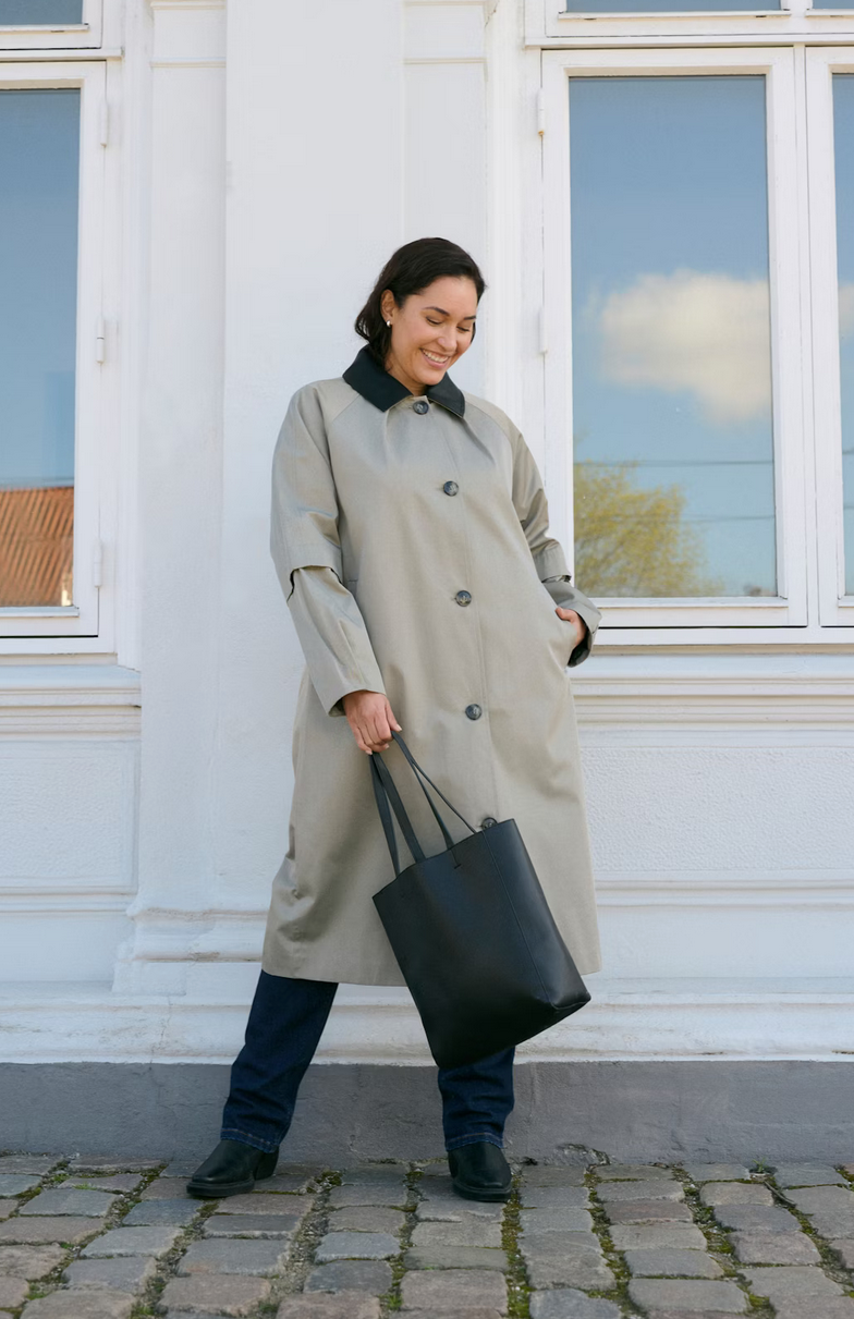 Kaffe Curve Trenchcoat Taupe