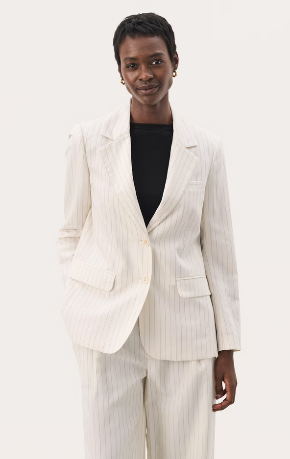 Part Two Blazer Streep Ecru