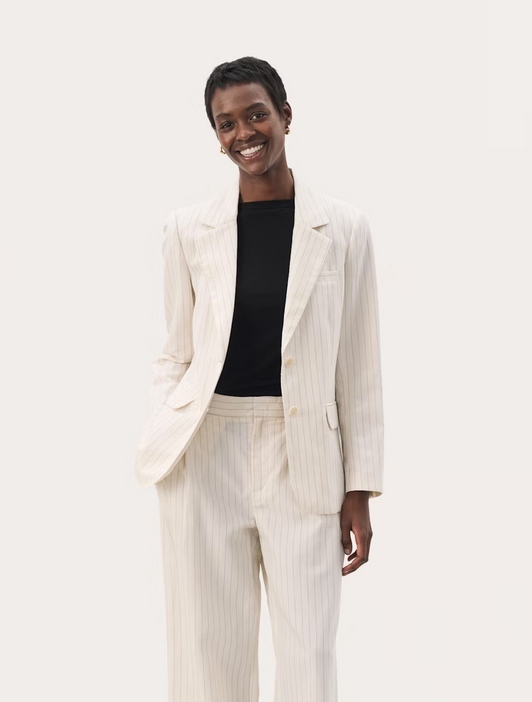 Part Two Blazer Streep Ecru