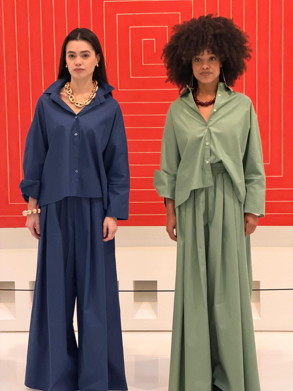 Black Rose Blouse Blauw