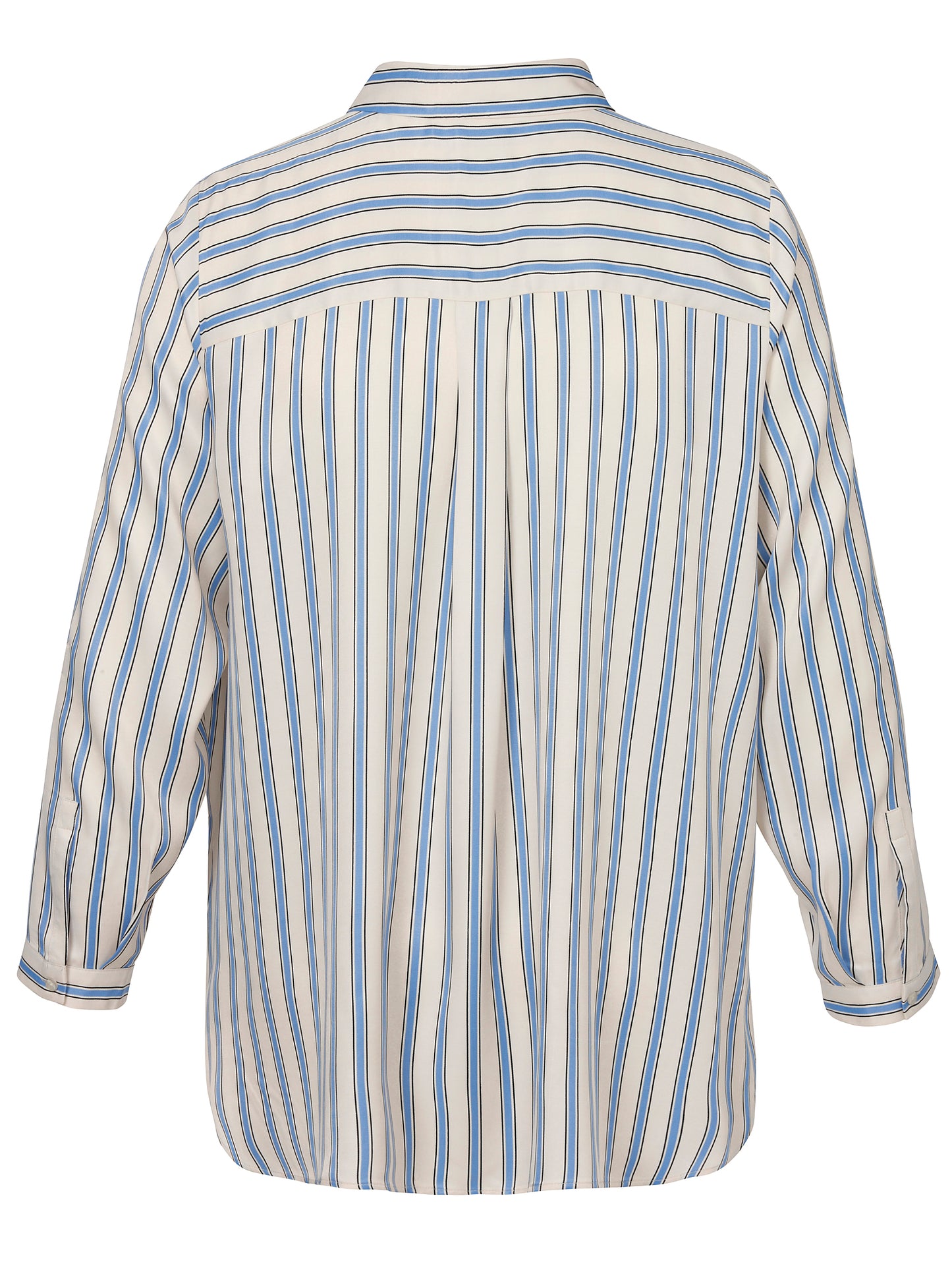 Via Appia Due Blouse Streep Ecru/Lichtblauw