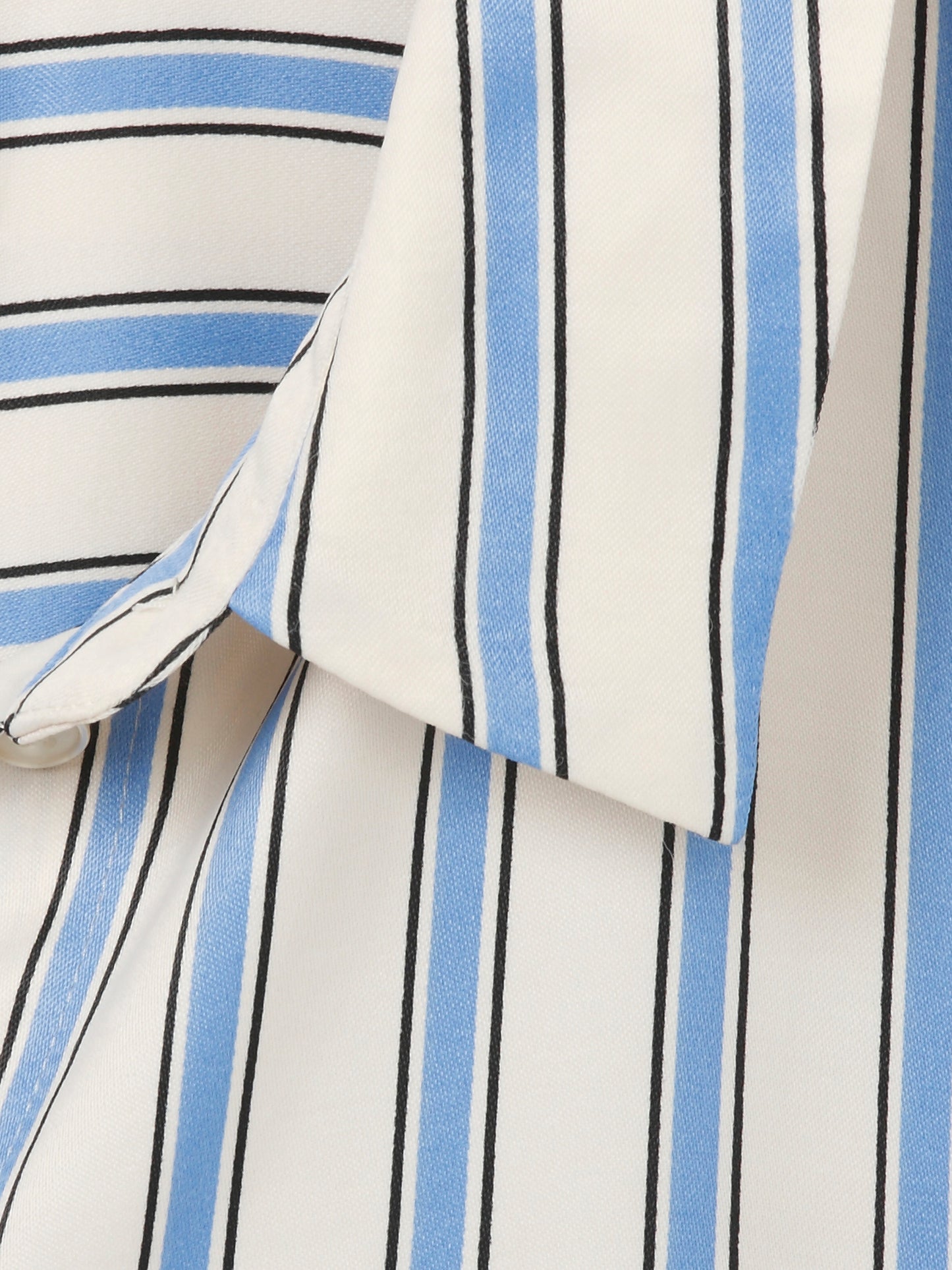 Via Appia Due Blouse Streep Ecru/Lichtblauw