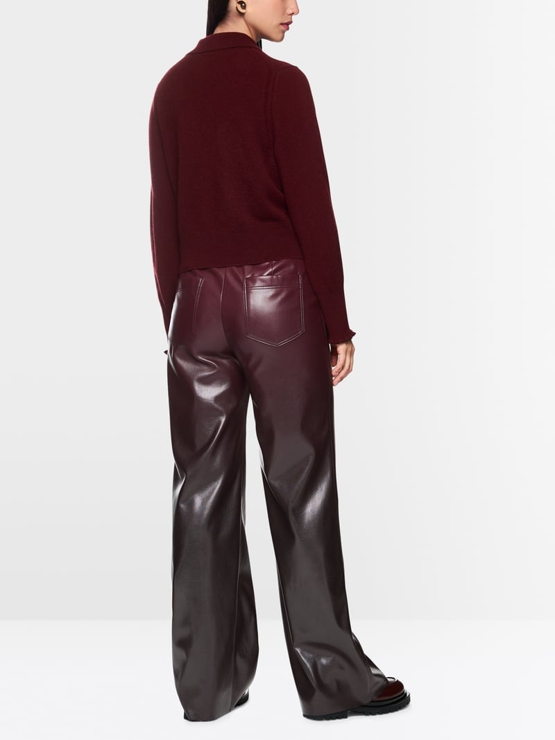 Marc Cain Pantalon Ecoleder Bordeaux