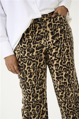Kaffe Curve Pantalon Jeans Leo Print