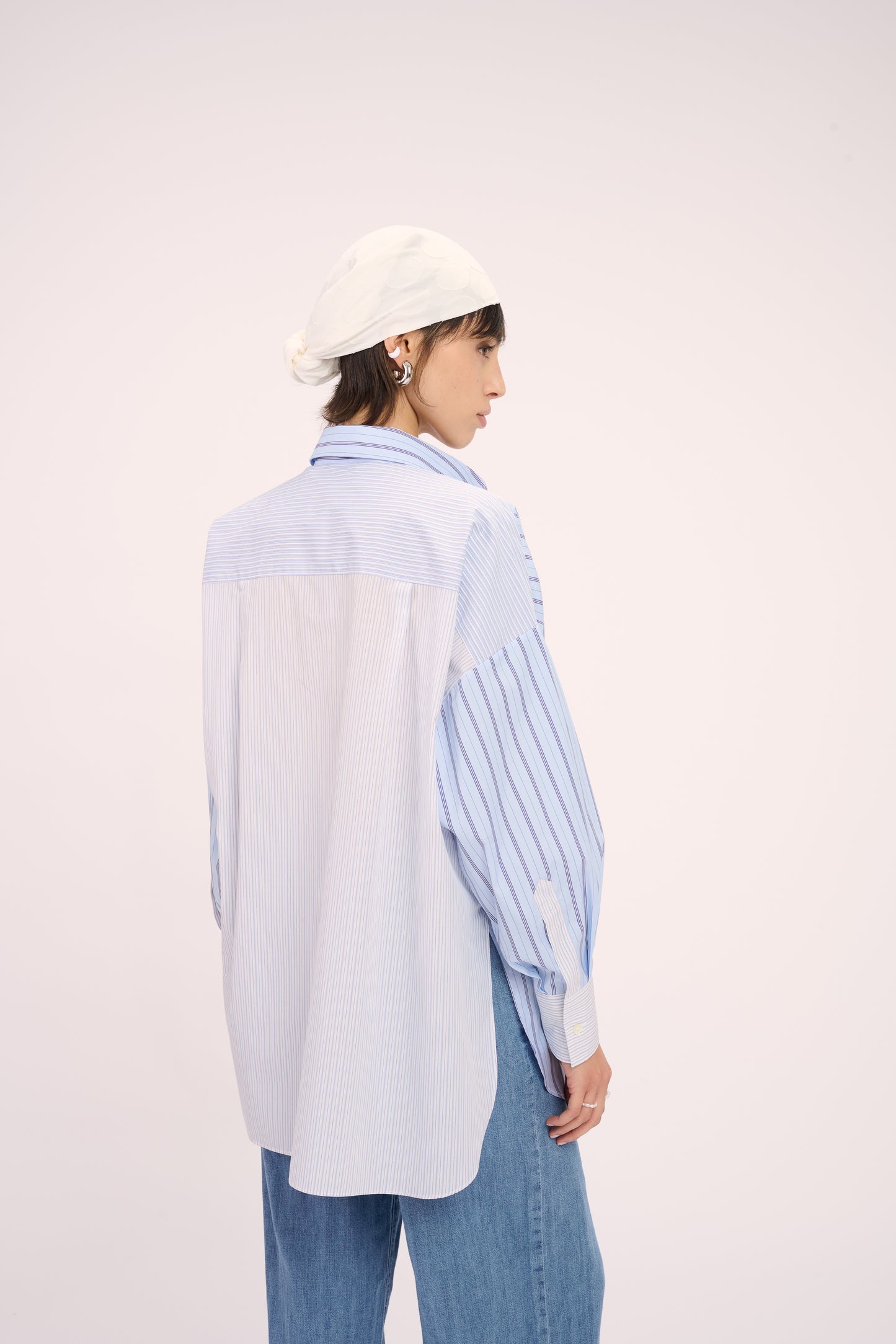 Academia Blouse Patch Strepen Blauw