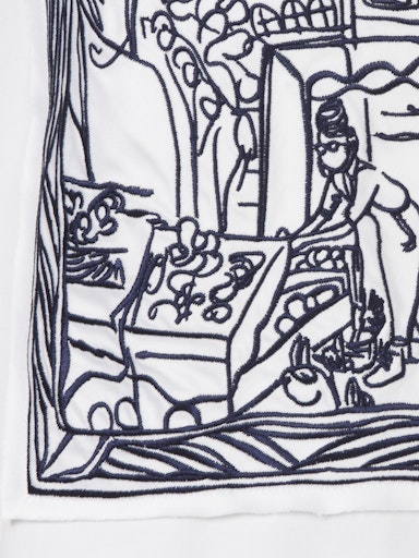 Eiszeit Tshirt Print Wit/donkerblauw